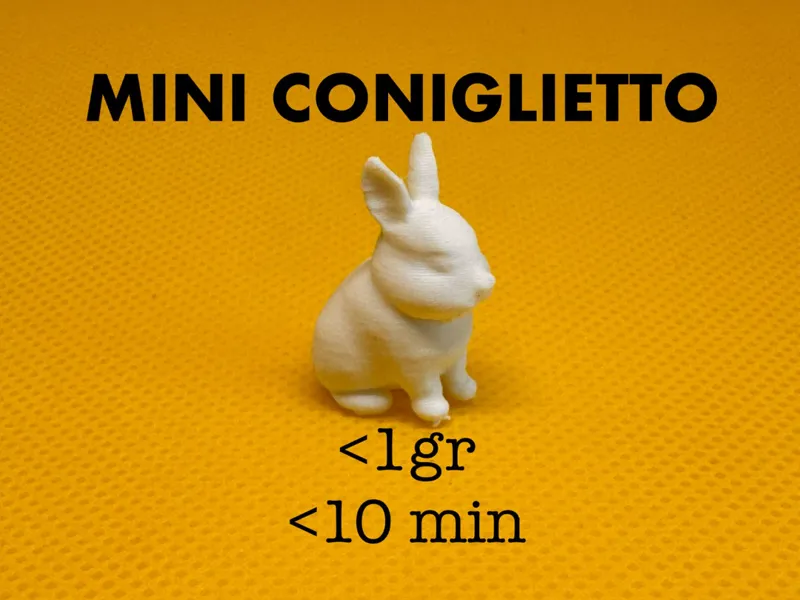 mini coniglietto - 1gr - 10 minuti