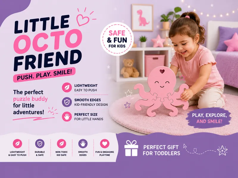 Pulpo Rompecabezas 3D Juguete Educativo