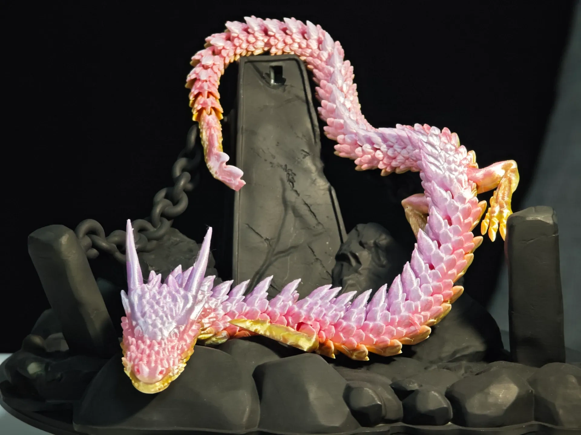 Miniatura 3 do modelo 3D 一体打印铰链可动魔龙