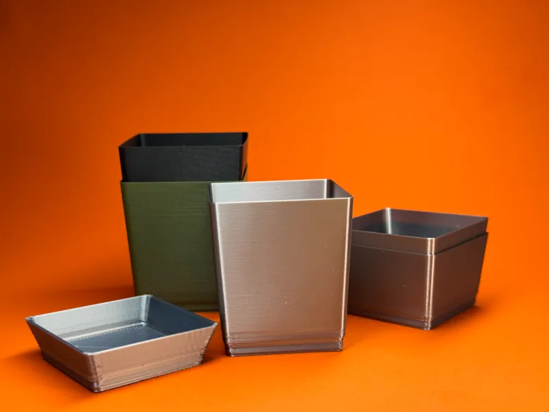Gridfinity Compatible Nesting Bin 1x1x(1u,3u,6u)