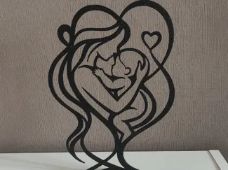 Eternal Bond Minimalist Mother & Baby Art 
