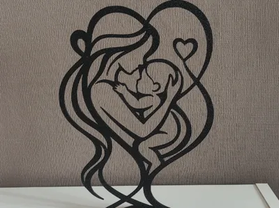 Eternal Bond Minimalist Mother & Baby Art 