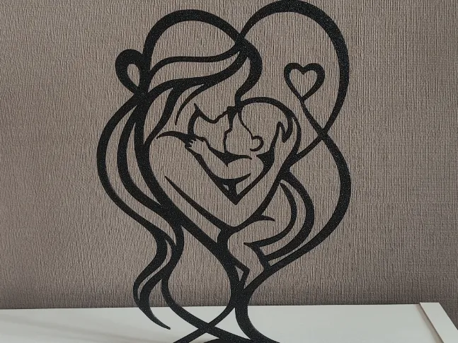 Eternal Bond Minimalist Mother & Baby Art 