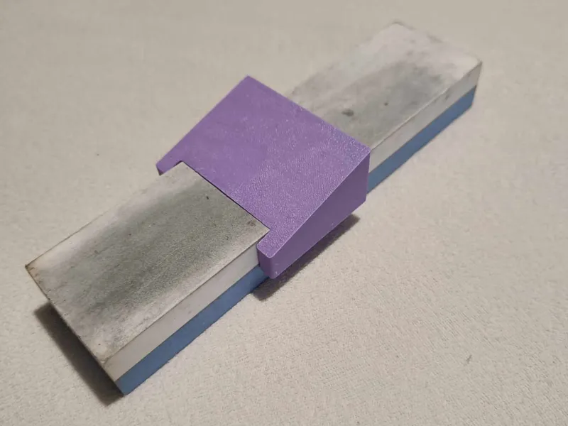 Knife sharpener guide for 50mm wide whetstone