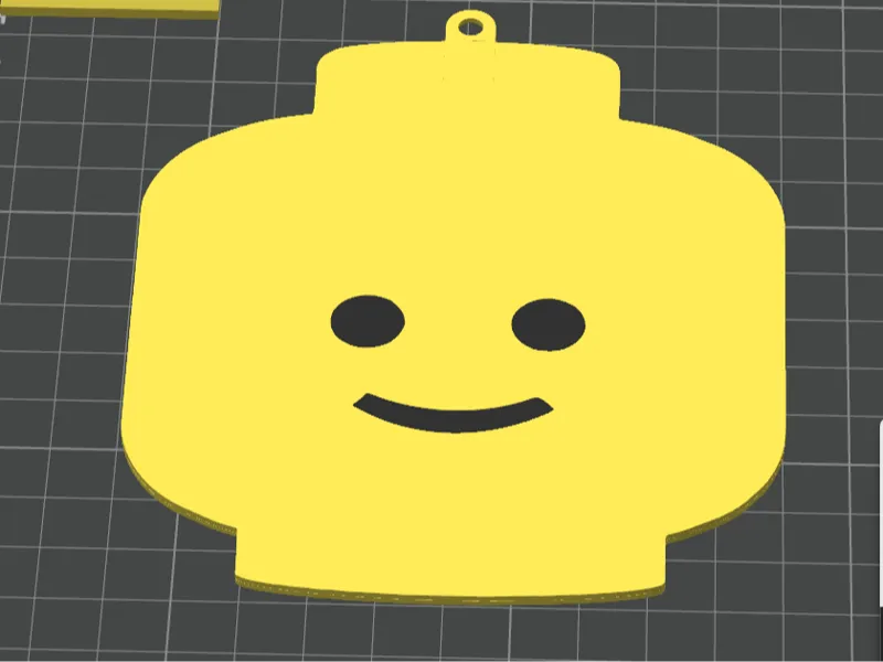 Brick Head Keychain