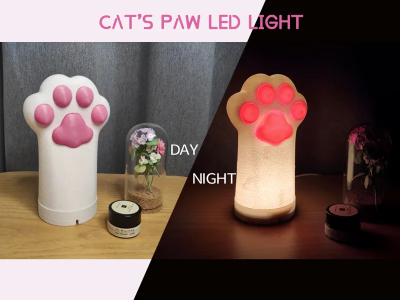 cat's paw LED Lamp 猫爪台灯