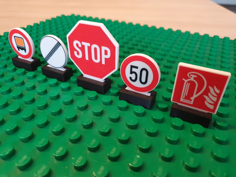 Duplo compatible Road Sign / Warning Triangle Vol5