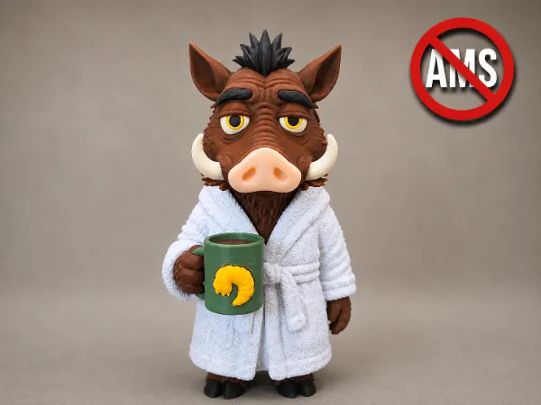 Accesorio para impresora 3D: Hakuna Ma-Tired - Warthog (No AMS). Referencia del modelo original.