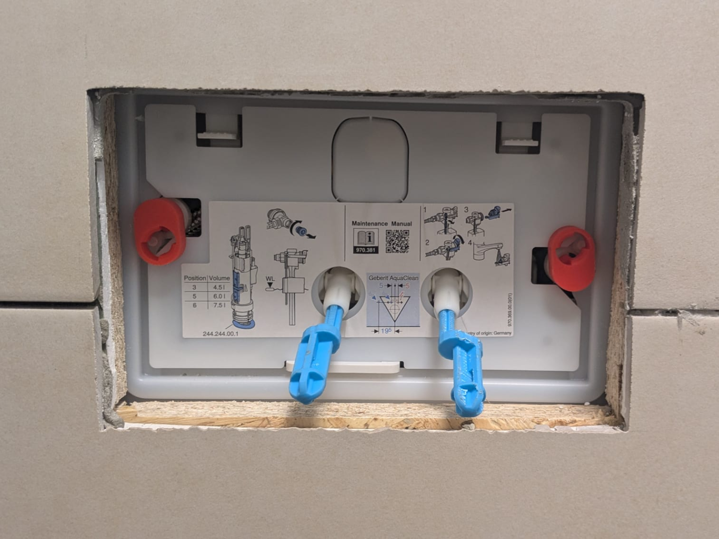 Geberit Delta to Sigma Push Plate Adapter