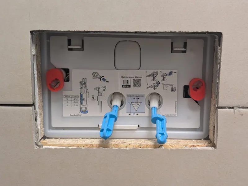 Geberit Delta to Sigma Push Plate Adapter