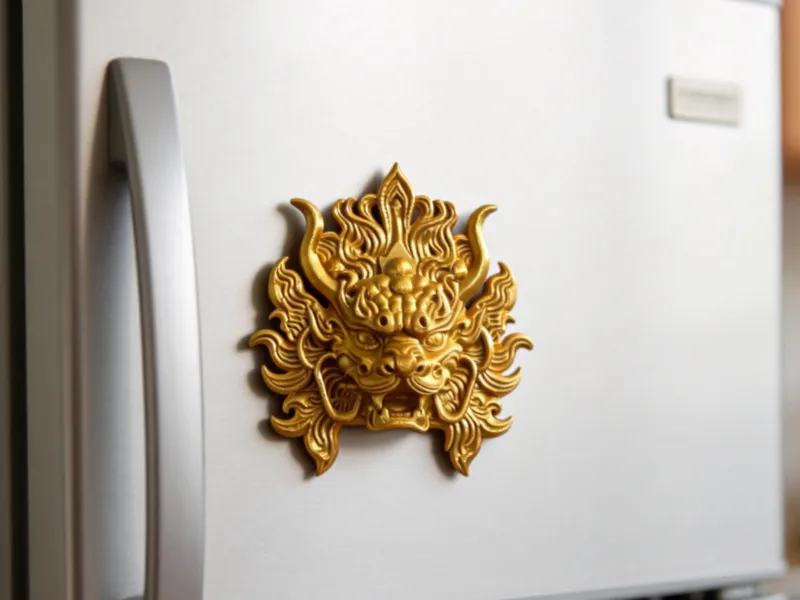 祥龙冰箱贴（配3颗8x2mm磁铁）