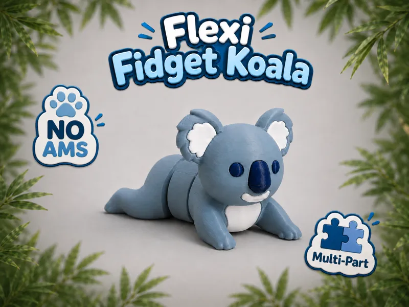 Flexi Fidget Koala [Multi-Part]