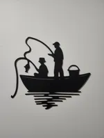 Décoration murale pêcheur — photo 2