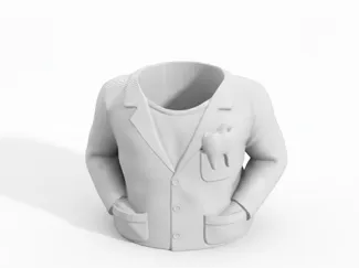 Dentist Pen Holder Man Dental Office Desk