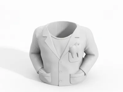 Dentist Pen Holder Man Dental Office Desk