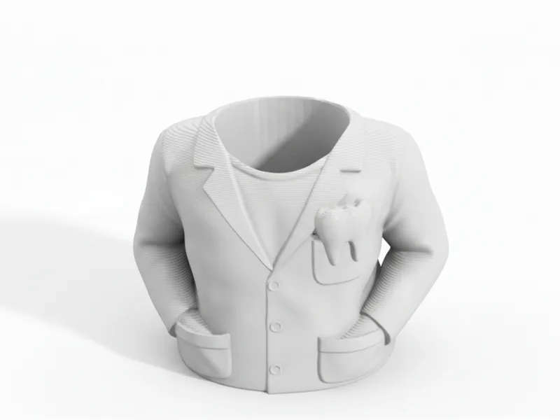 Dentist Pen Holder Man Dental Office Desk