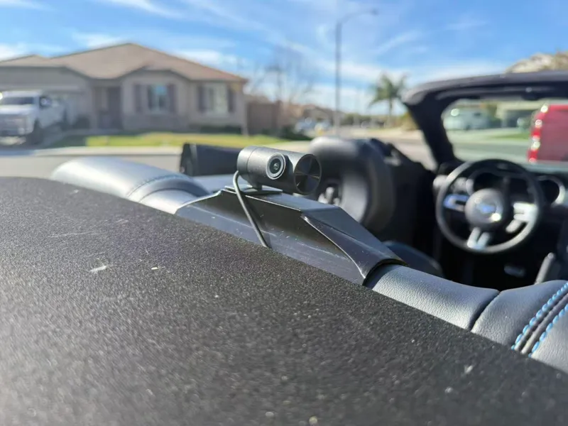 s550 Mustang Convertible Rear Dashcam Mount