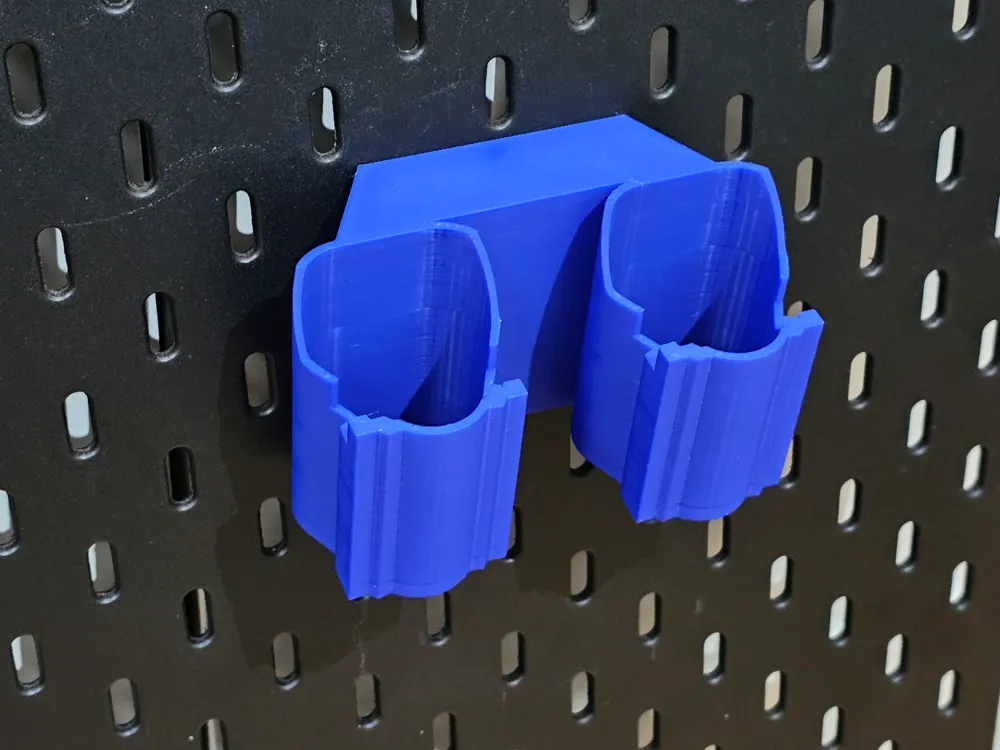 Bosch 12V Battery Holder IKEA Skadis Remixed by Alex_3D MakerWorld