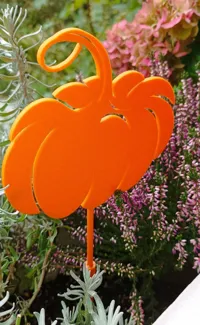 Pique décoratif citrouille pour jardinière — photo 4