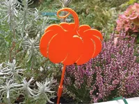 Pique décoratif citrouille pour jardinière — photo 2