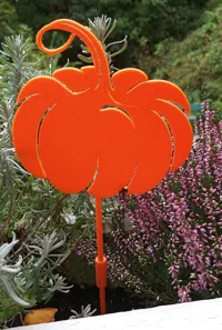 Pique décoratif citrouille pour jardinière — photo 3