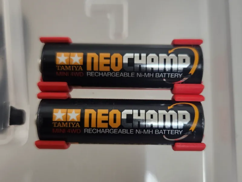 mini4wd attachable battery holder holdup