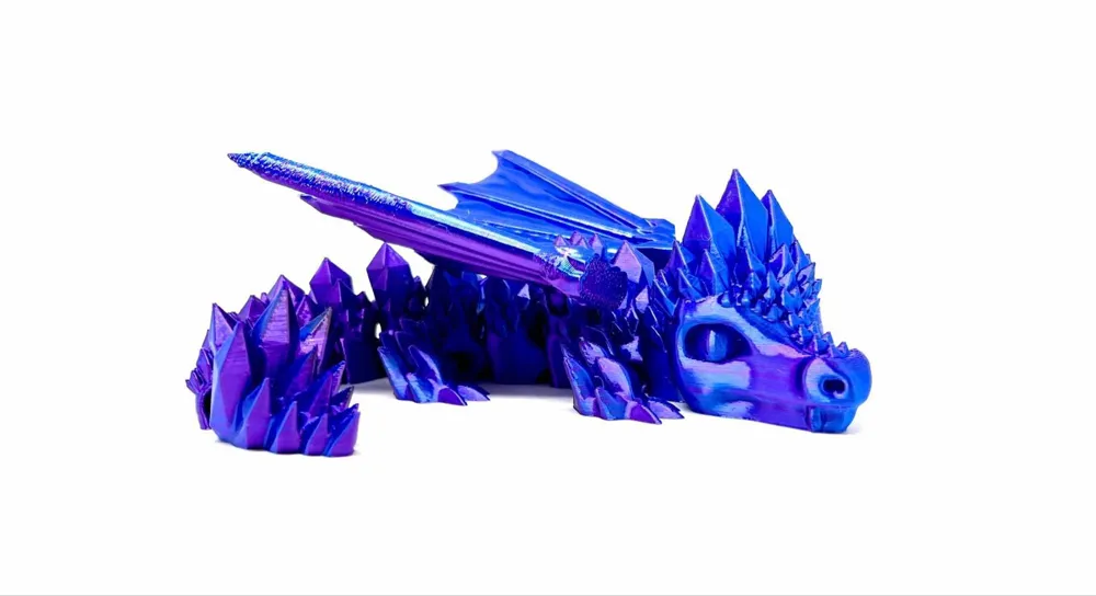 Crystalline Dragon winged and wingless - A1 mini! - Free 3D Print Model ...