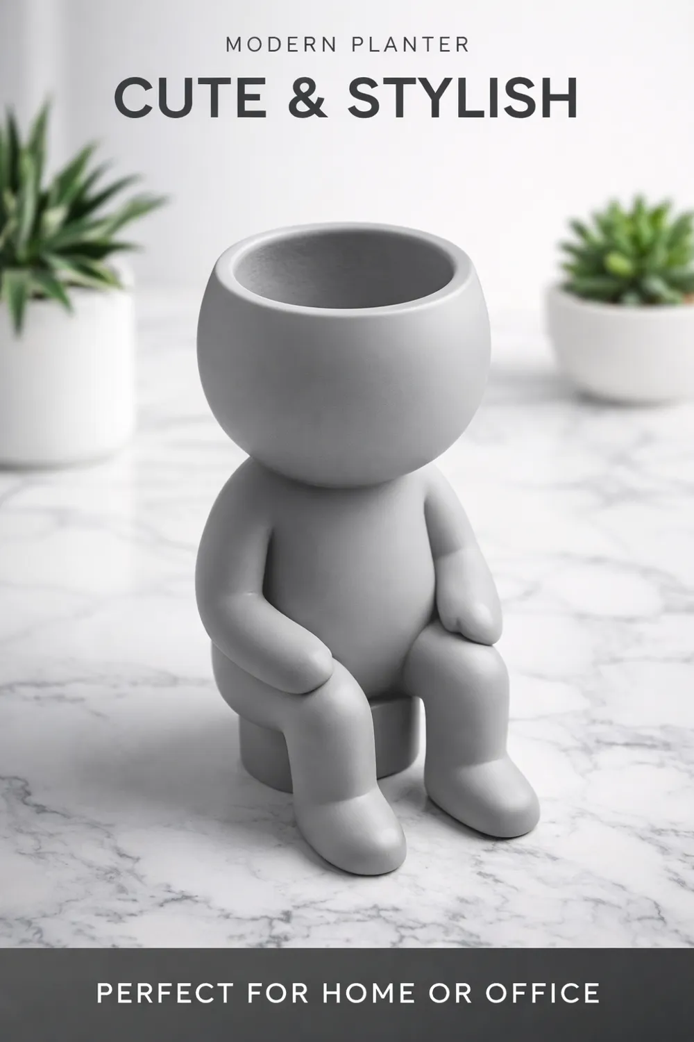 Flowerpot Man - Free 3D Print Model - MakerWorld