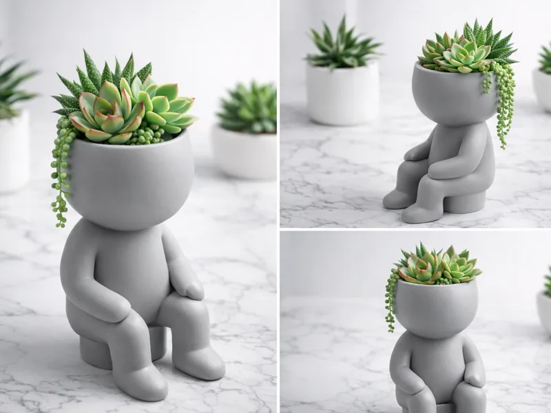 Blumentopf-Mann