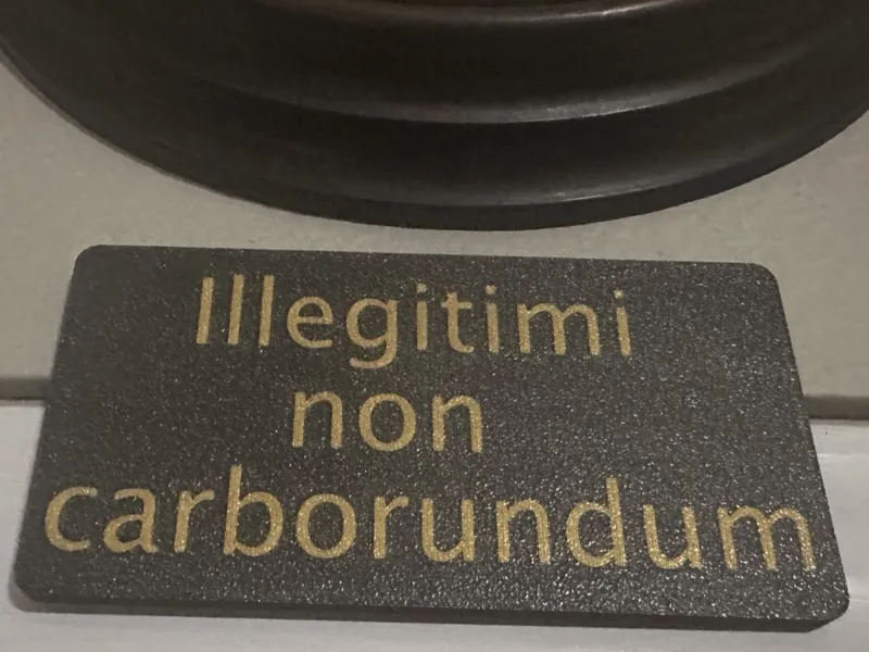 Sign - Illegitimi non carborundum