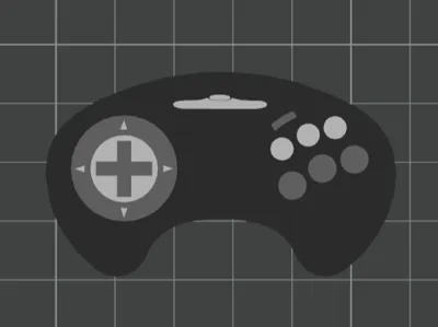 Sega Joystick Keychain