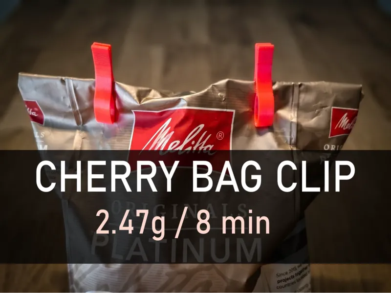 Cherry Bag Clip | Bag Sealing Clip | Fast Print