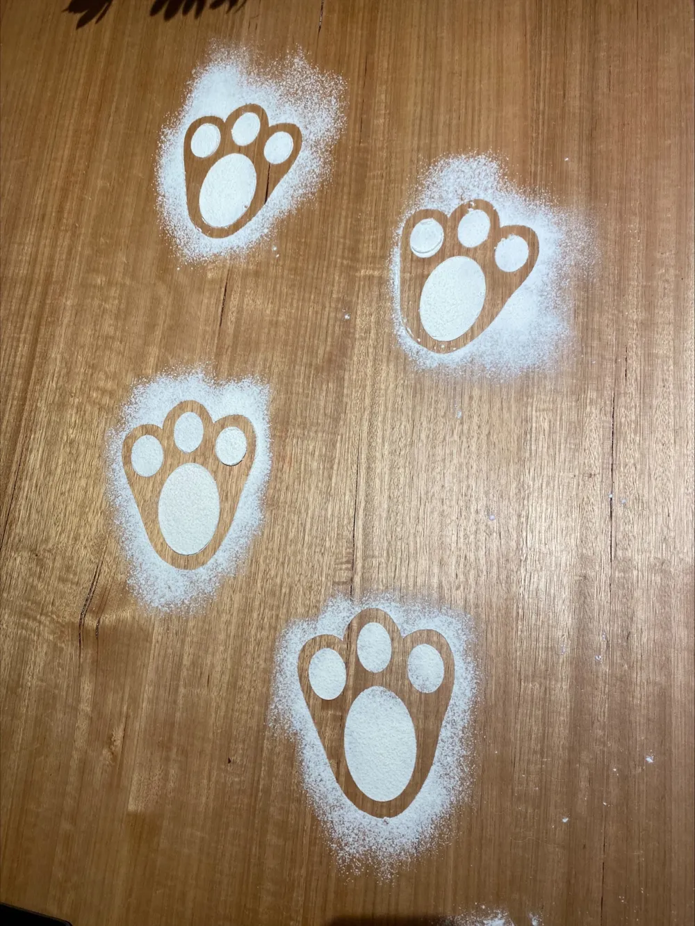 Easter Bunny Footprint Stencil by Paddy MakerWorld