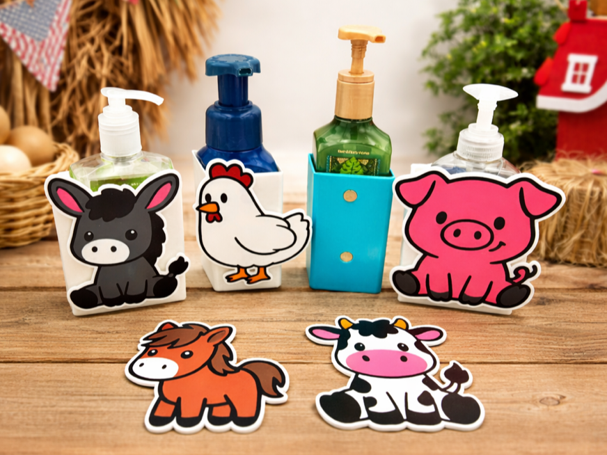 Farm Friends Magnets - Dispenser Faces