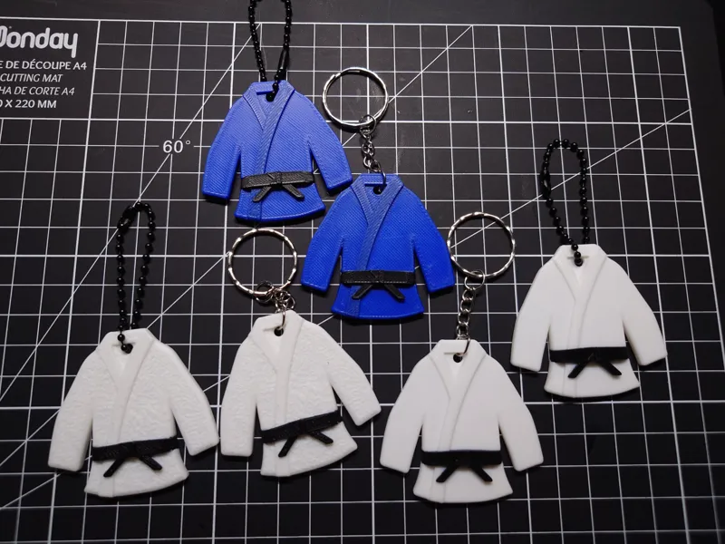 Judogi Keychain - Soft or Textured