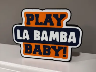 Oilers Play La bamba baby light box