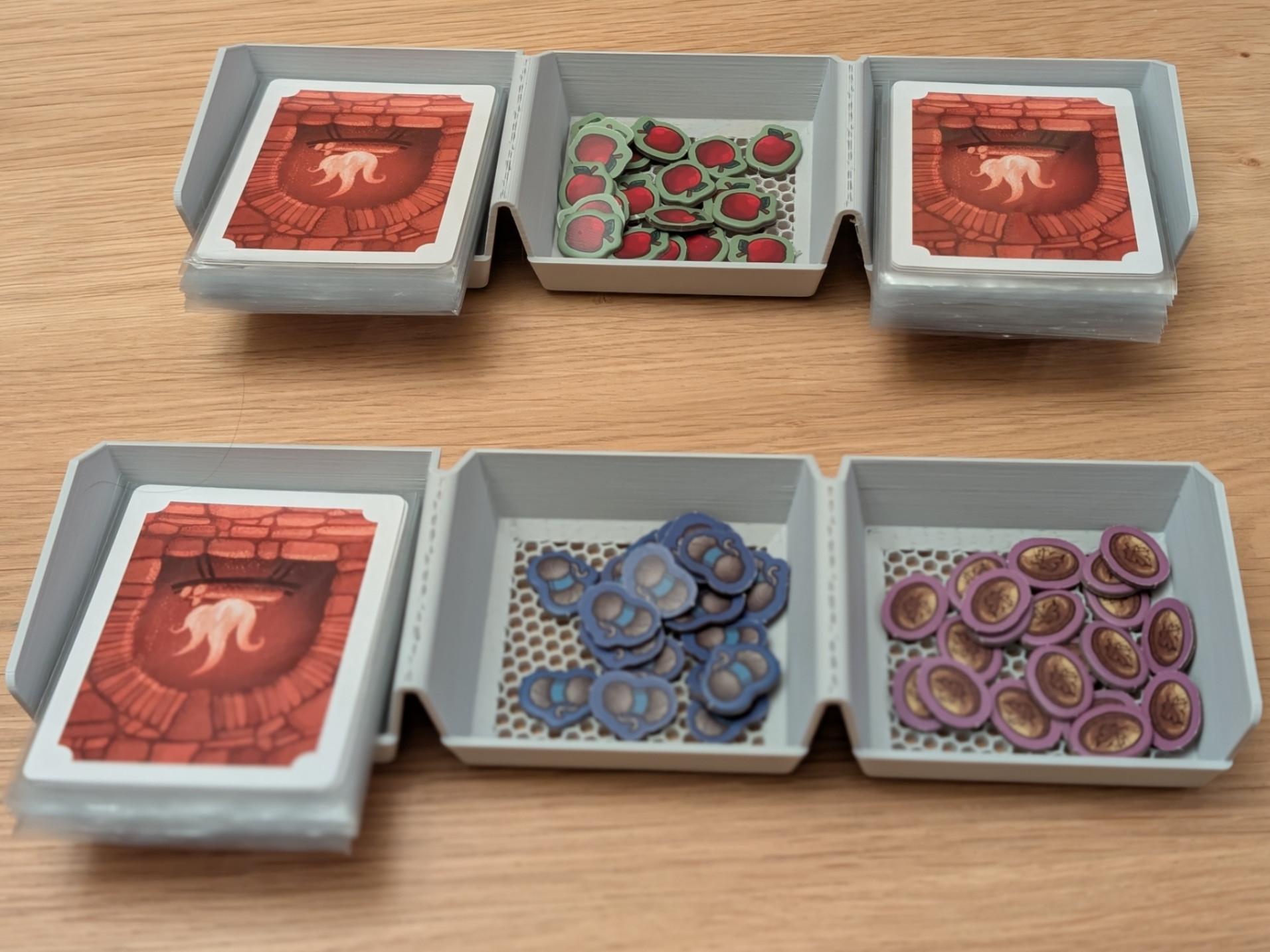 Stackable card and token holders