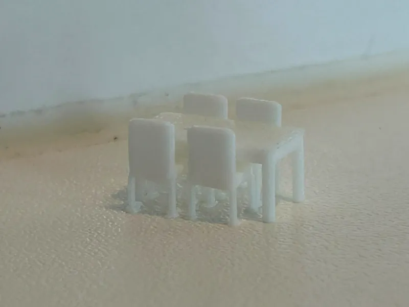 1:100 Scale 4-Person Dining Table