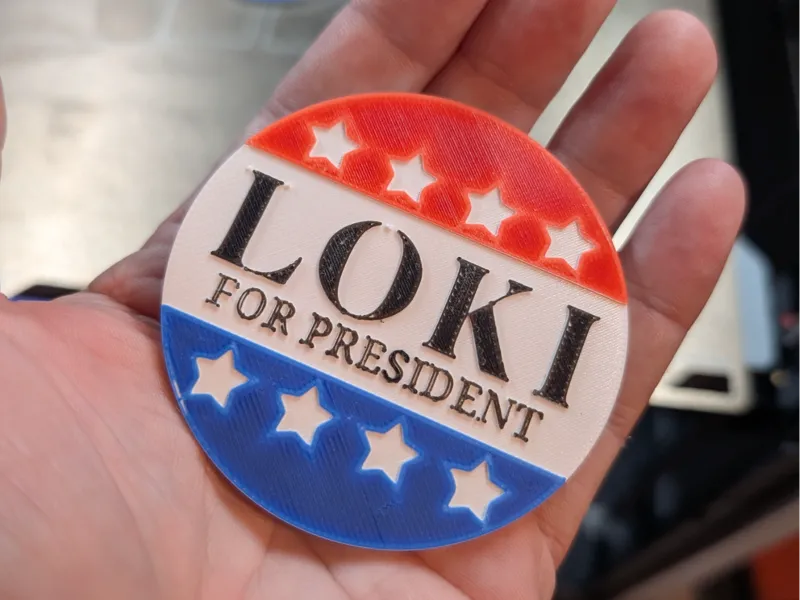 President Loki Badge