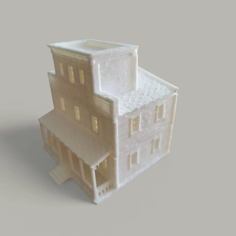Wild West Series / Bank Building - Free 3D Print Model - MakerWorld