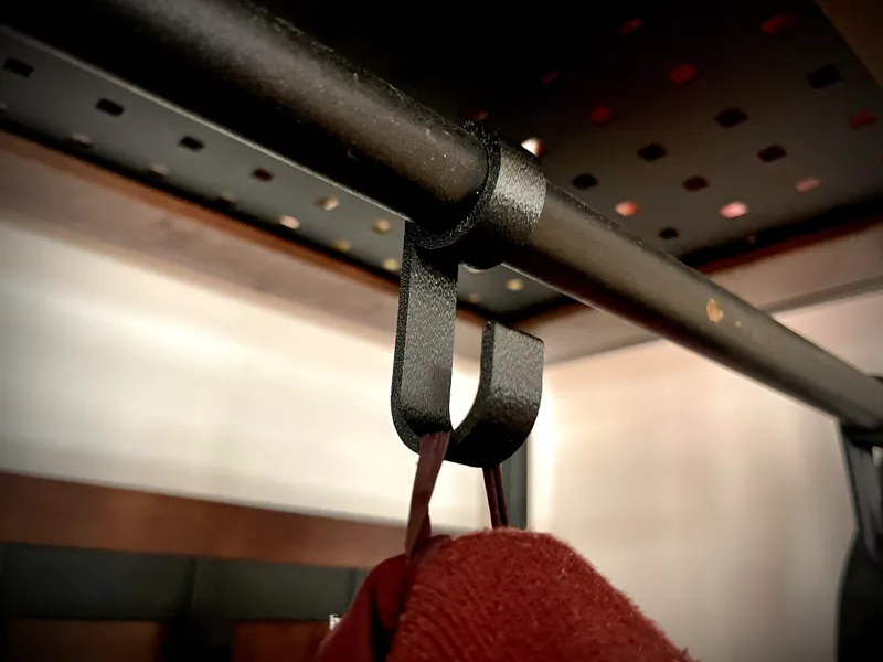 Premium Clothes Rail Hook (Fuzzy skin) - 15-30mm