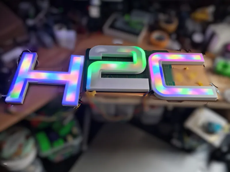 H2C LIGHTING With programmable WS2812B LED'S WLED 