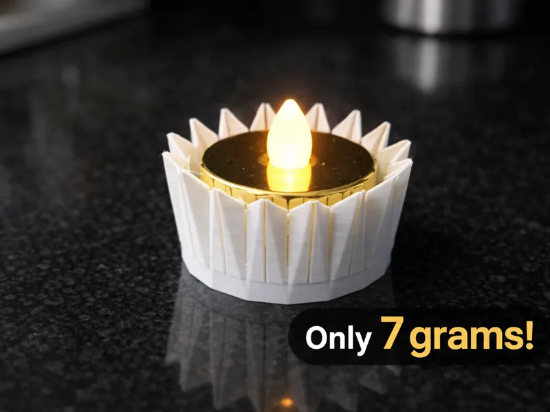 Ribbed Tea Light Holder – Only 7 grams