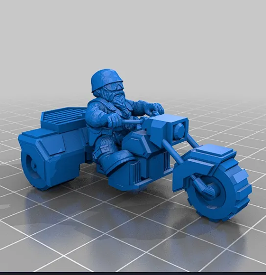 combat bike rider space