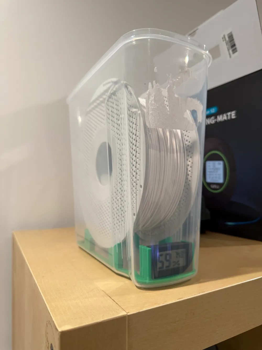 Filament Dry Box (Cereal Container with Indents) - Free 3D Print Model ...