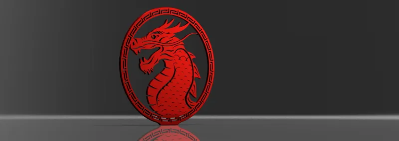 New Year Dragon Embleme