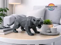 Tigre à dents de sabre low poly « Apex » — photo 1