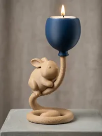 2-Part singlecolor print (Bunny+Rope and Balloon)