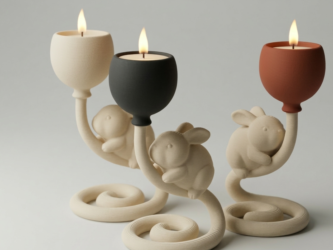 Bunny Candle Holder – Decorative Tea Light Stand