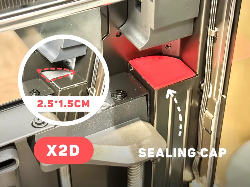 X2D Inner Corner Sealing Cap